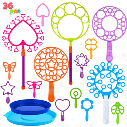 Giant Bubble Wand Toys with Tray Bulk - Large Bubble Maker