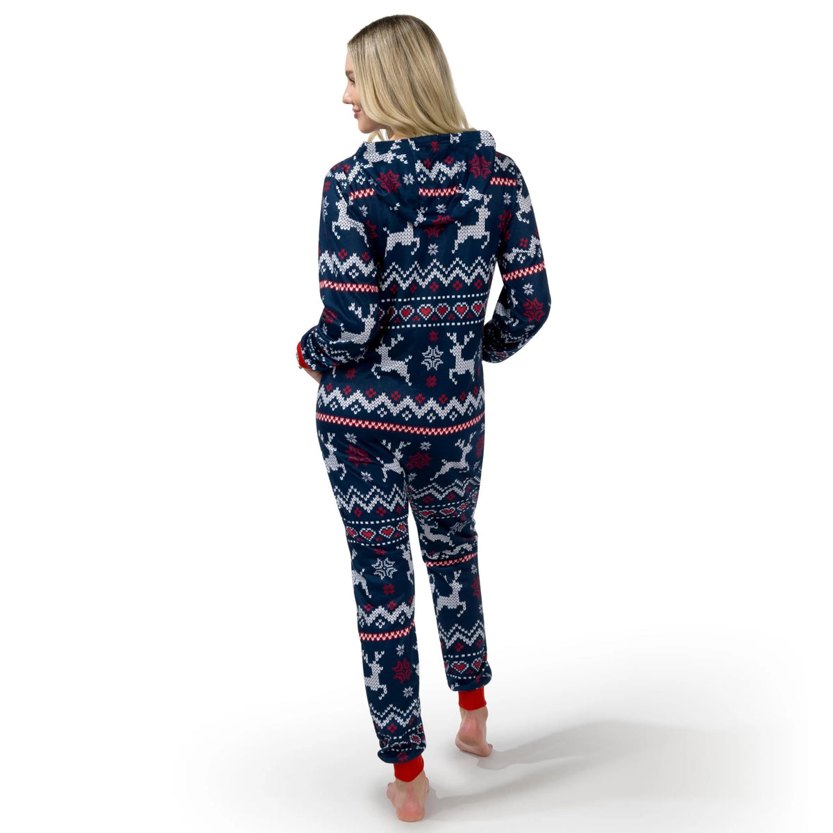 Adult Christmas Loose Hooded Pajamas