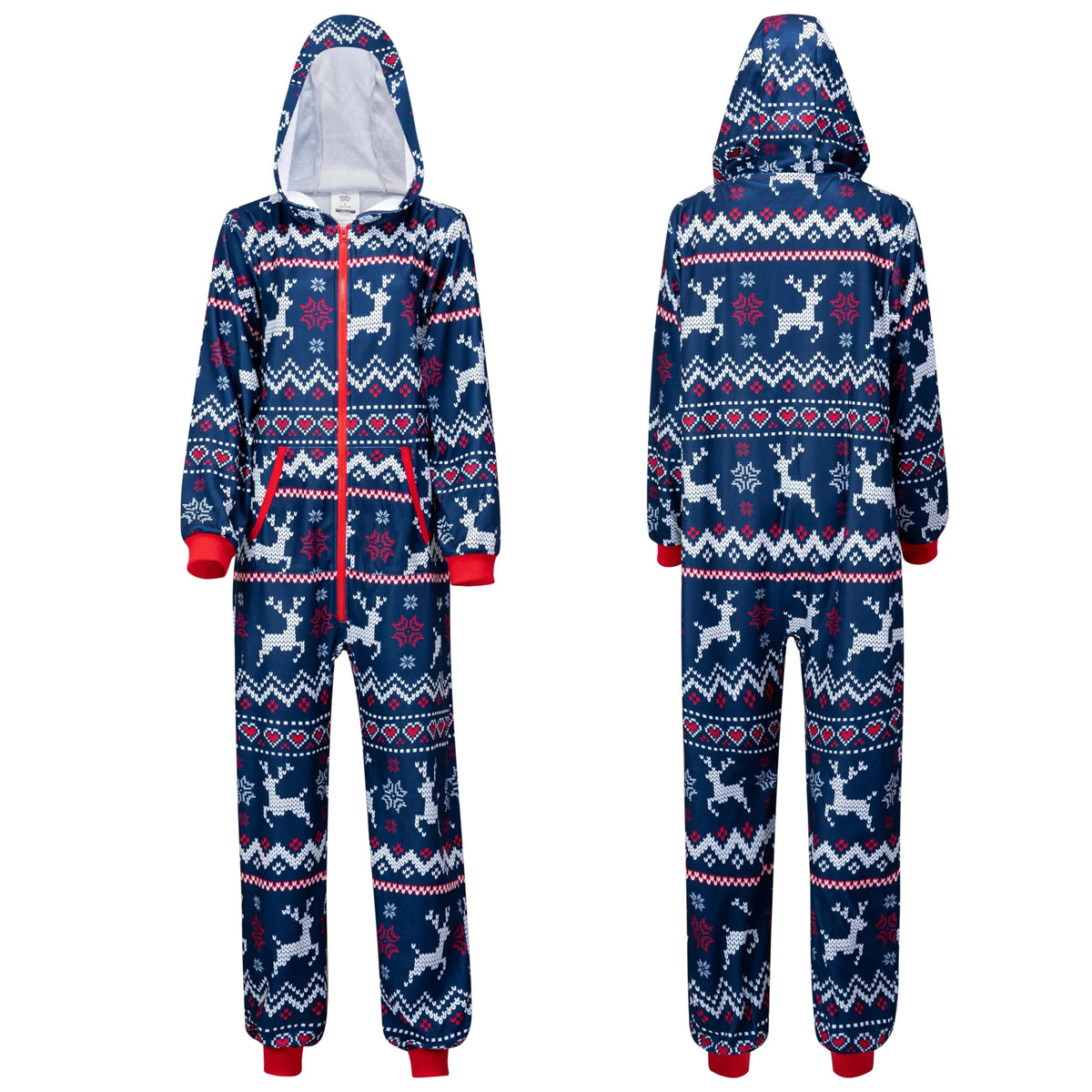 Adult Christmas Loose Hooded Pajamas