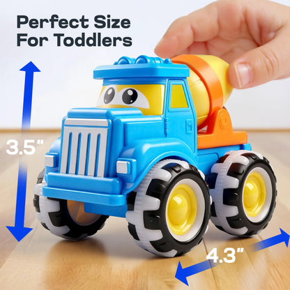 GlowRover 3-Pack Light-Up Construction Monster Truck Toys