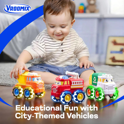 GlowRover Light-Up Monster Truck Toy Set for Toddlers