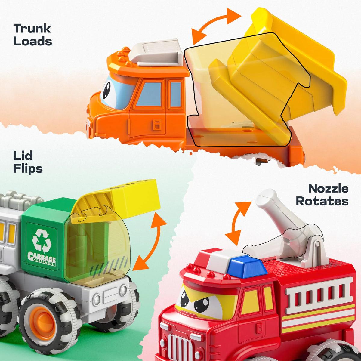 GlowRover Light-Up Monster Truck Toy Set for Toddlers