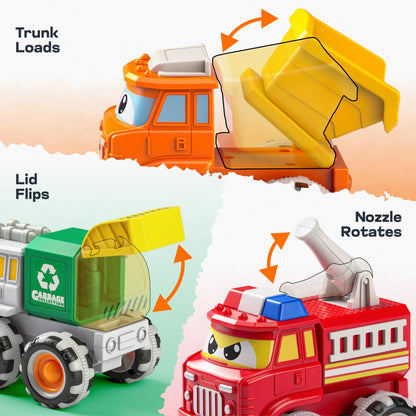 GlowRover Light-Up Monster Truck Toy Set for Toddlers