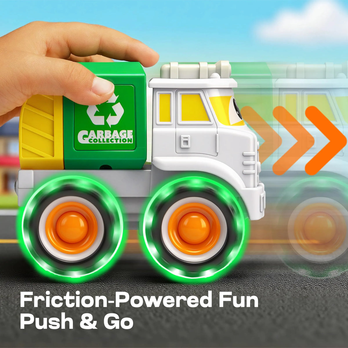 GlowRover Light-Up Monster Truck Toy Set for Toddlers