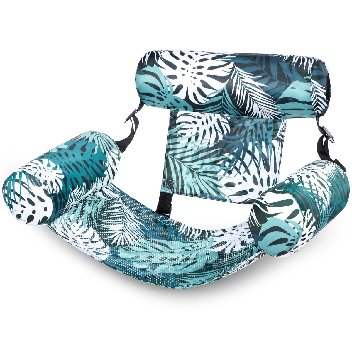 Green Leaves Inflatable Pool Floats Lounge Chair for Adults