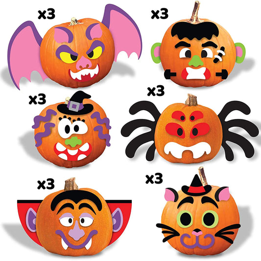 18-Pack Halloween Foam Stickers