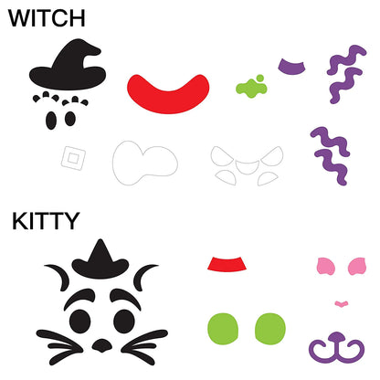 18-Pack Halloween Foam Stickers