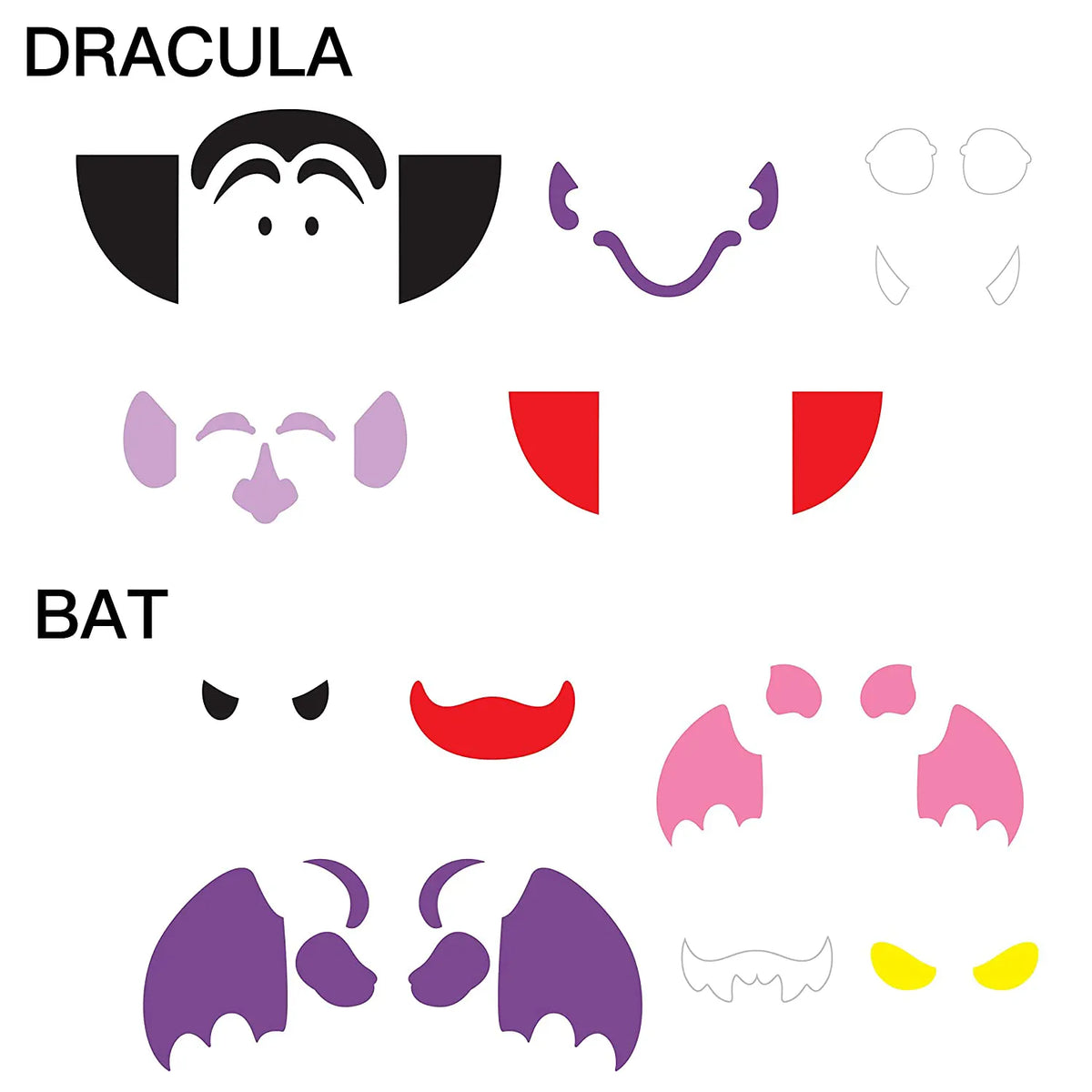 18-Pack Halloween Foam Stickers