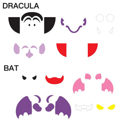 18-Pack Halloween Foam Stickers