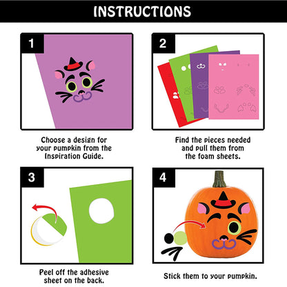 18-Pack Halloween Foam Stickers