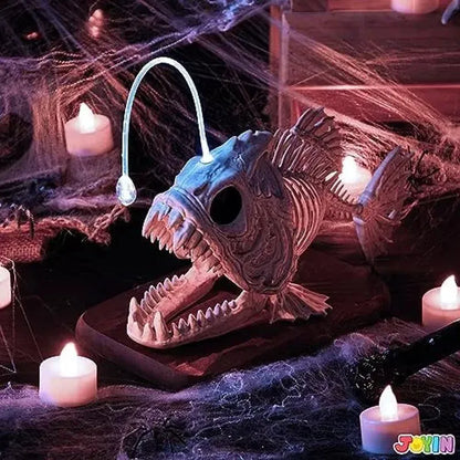 LED-Eye Skeleton Fish Halloween Decoration