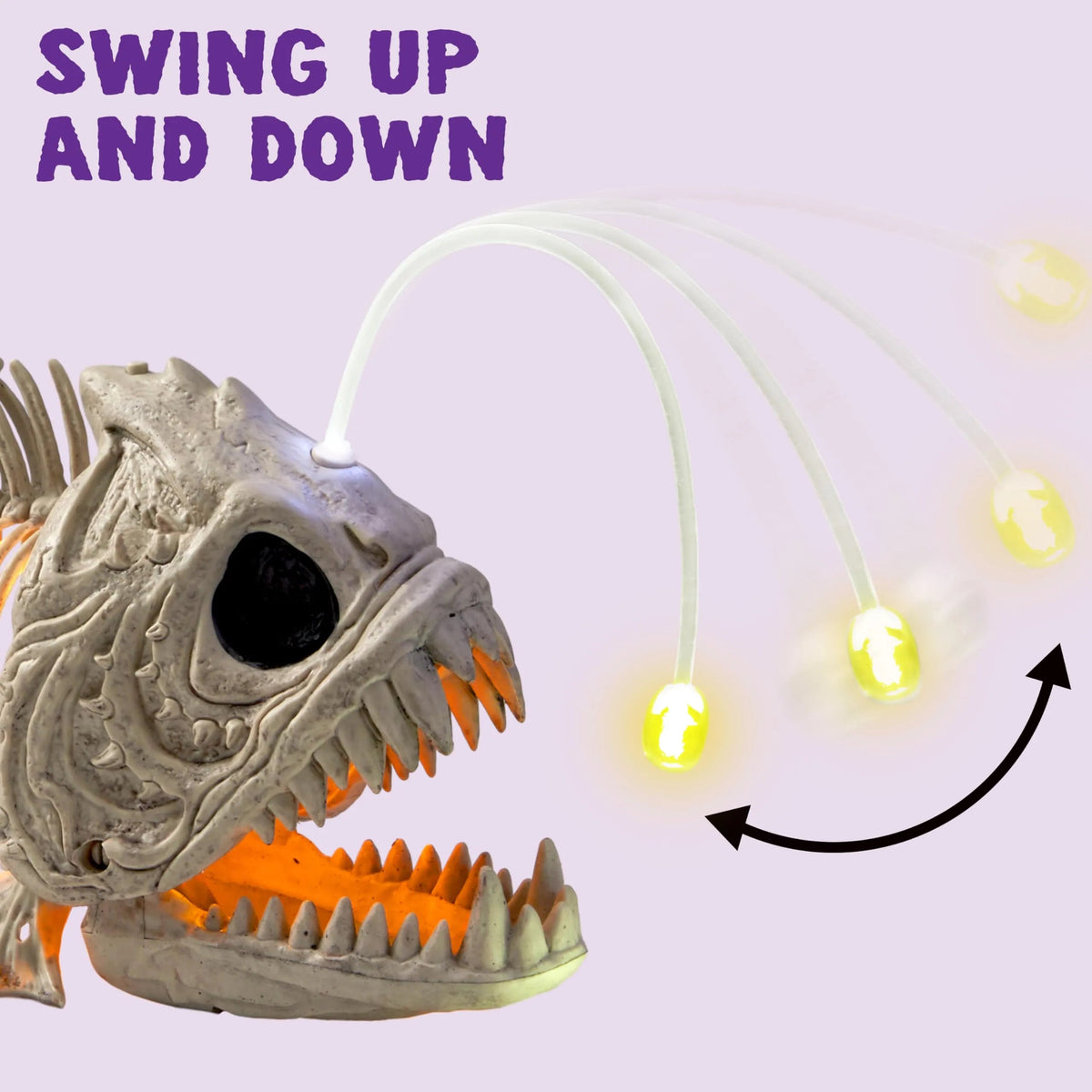 LED-Eye Skeleton Fish Halloween Decoration