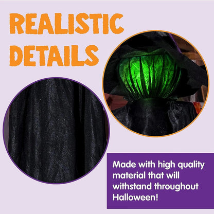 3-Pack 4.2 ft Halloween Witch Yard Decorations