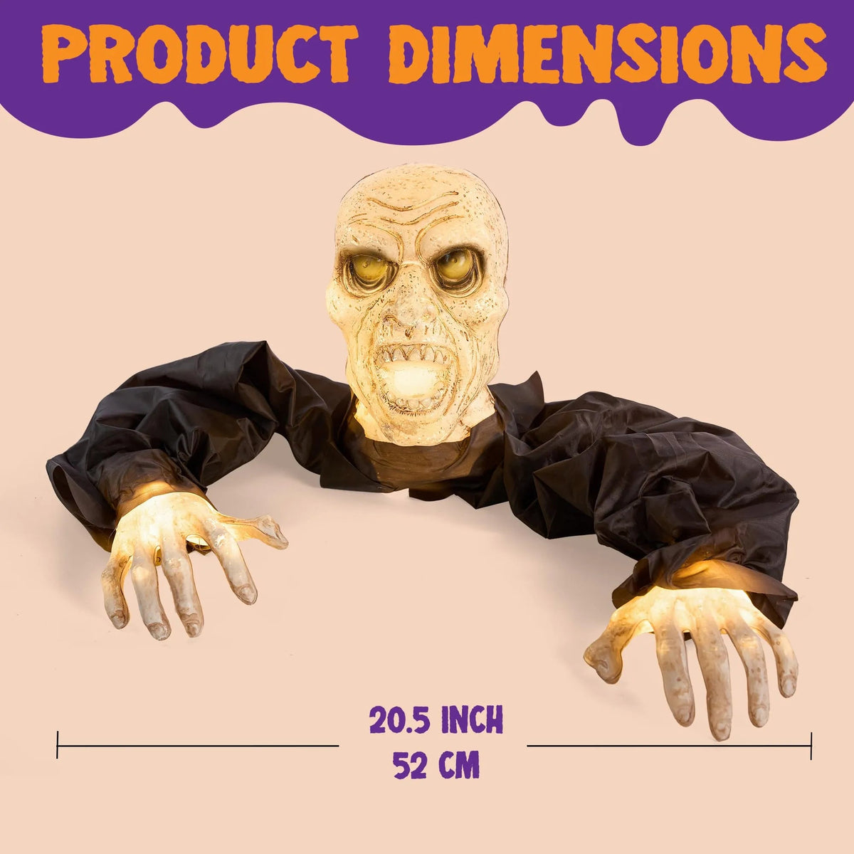 Halloween Light-Up Zombie Groundbreaker Decoration