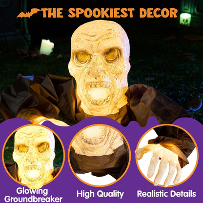 Halloween Light-Up Zombie Groundbreaker Decoration