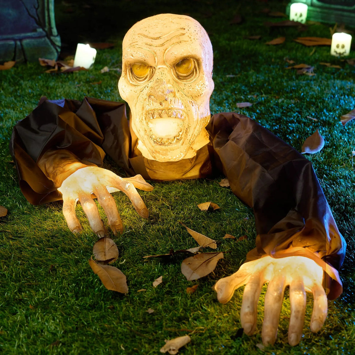 Halloween Light-Up Zombie Groundbreaker Decoration