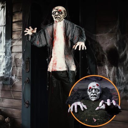 Halloween Zombie Groundbreaker with Posable Arms