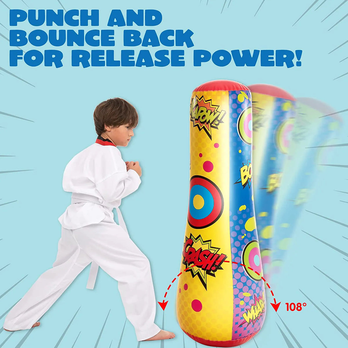 Inflatable Bounce-Back Punching Bag