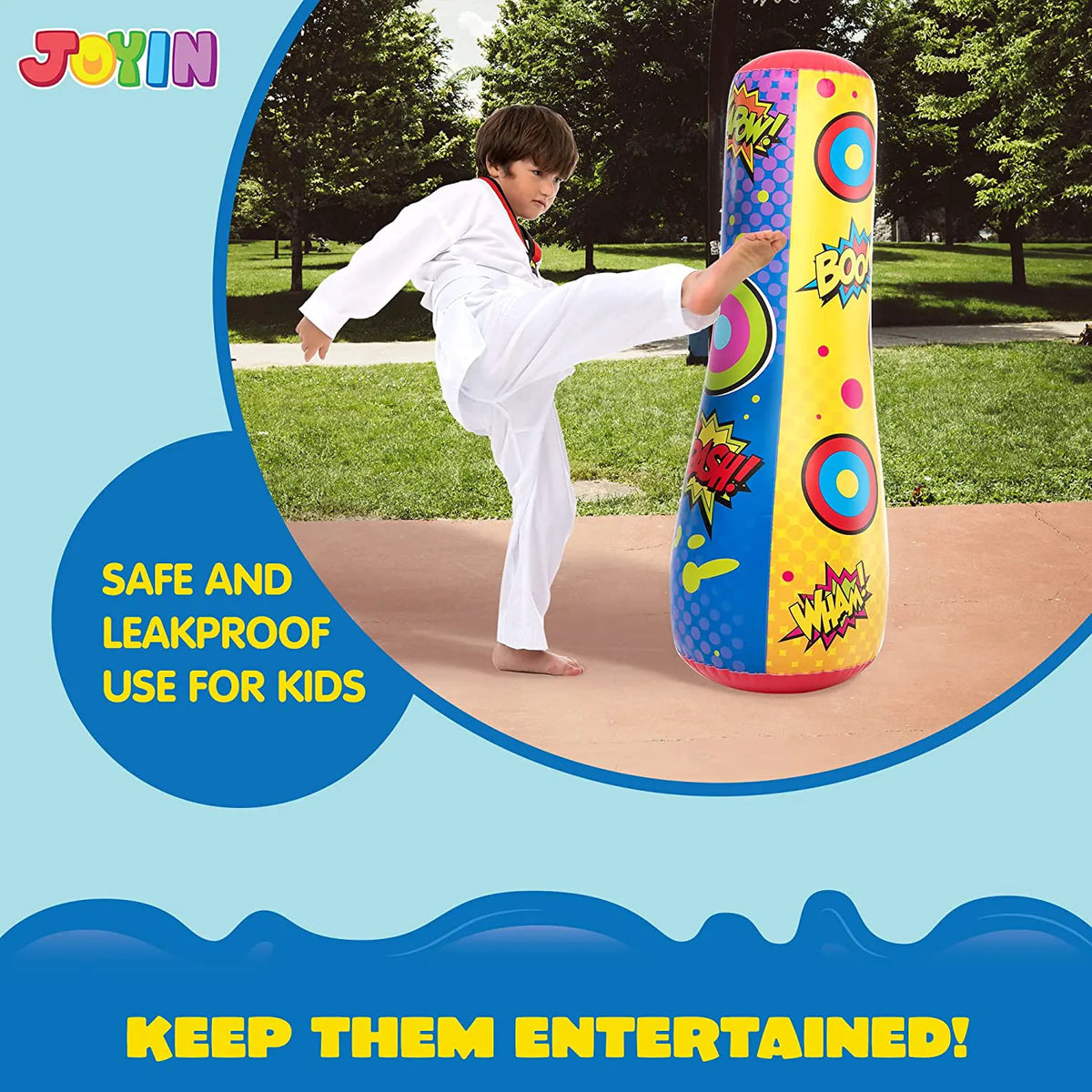 Inflatable Bounce-Back Punching Bag