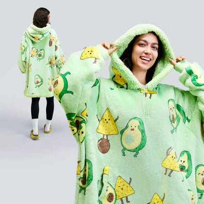 Avocado Adult Sherpa Wearable Blanket