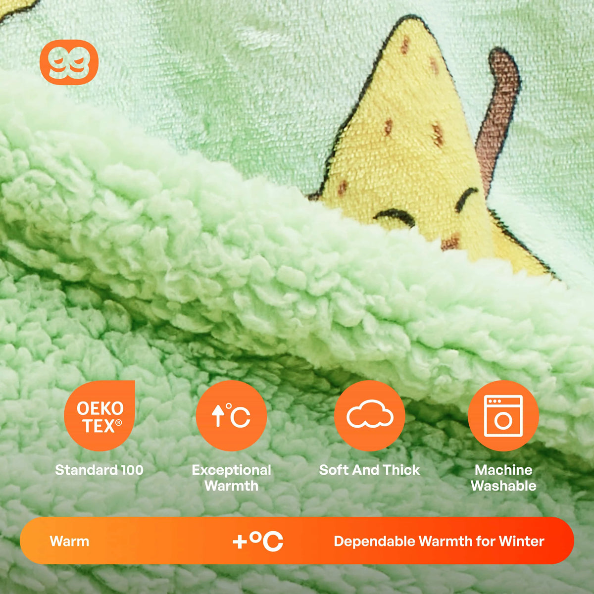 Avocado Adult Sherpa Wearable Blanket