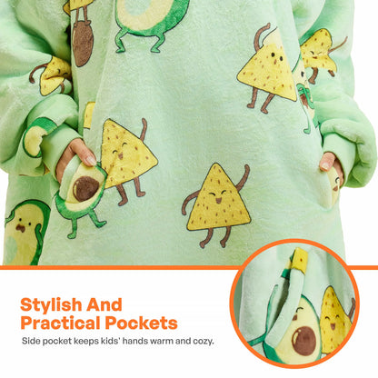 Avocado Adult Sherpa Wearable Blanket
