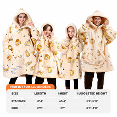 Adult Sherpa Cat Wearable Blanket