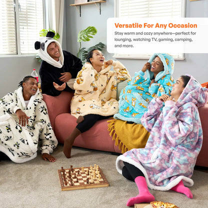 Adult Sherpa Cat Wearable Blanket