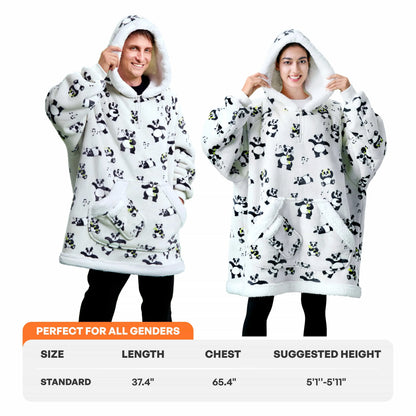 Adult Sherpa Wearable Blanket - Panda