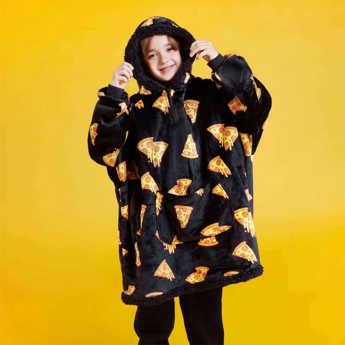 Kids' Sherpa Wearable Blanket - Pizza