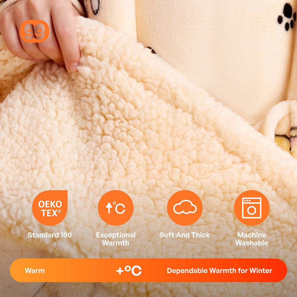 Kids' Sherpa Wearable Blanket - Cat