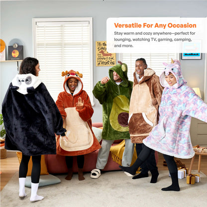 Adult Sherpa Wearable Blanket - Sloth Shape