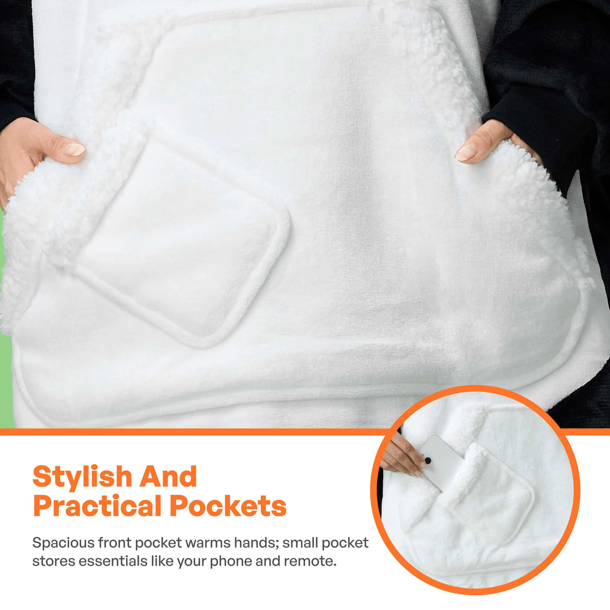 Adult Panda Sherpa Wearable Blanket