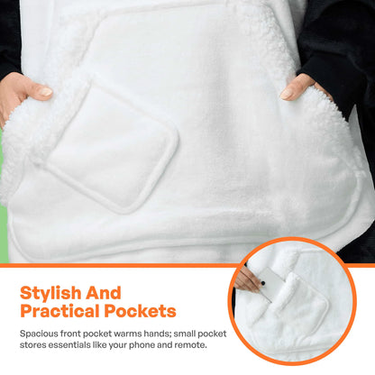 Adult Panda Sherpa Wearable Blanket