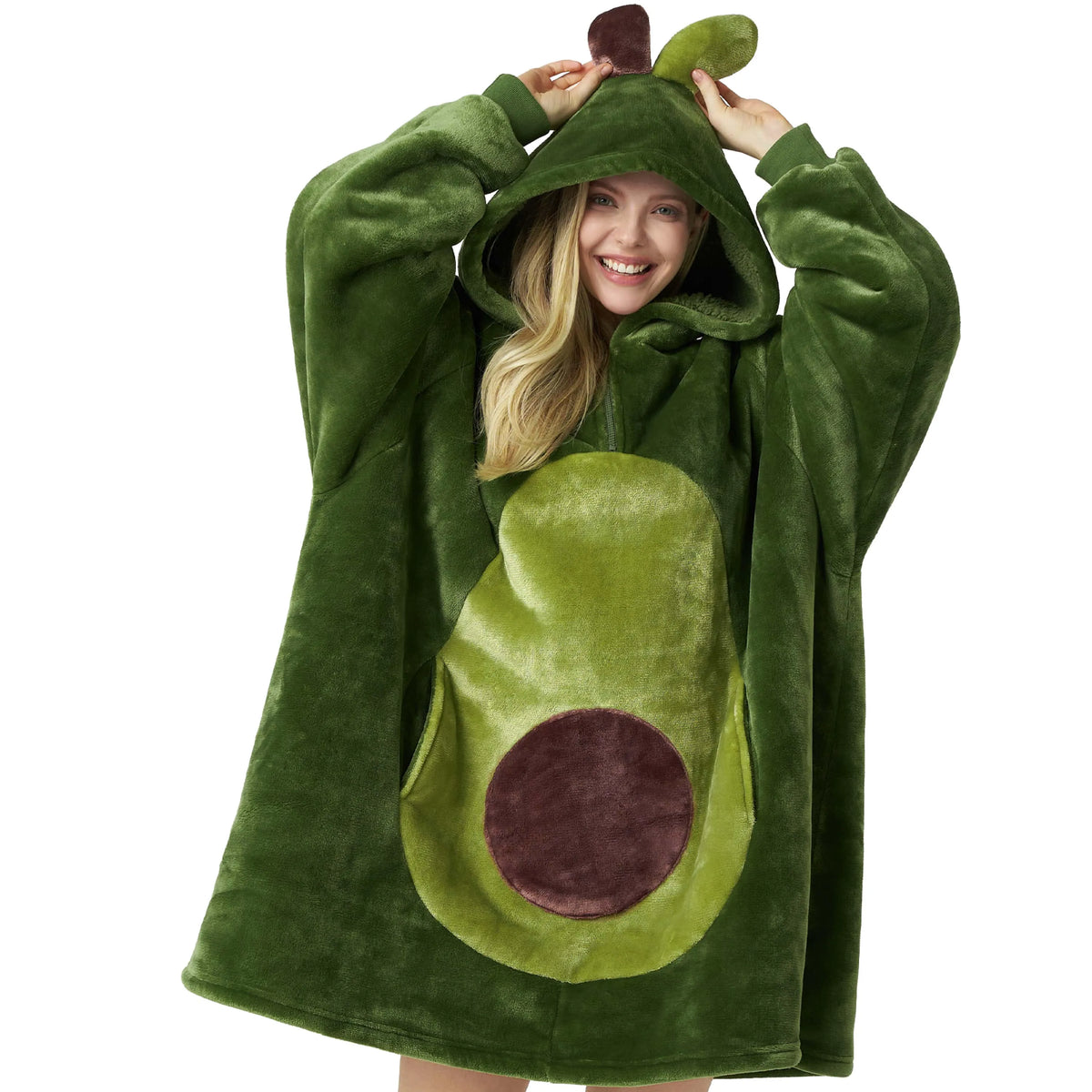 Avocado Adult Sherpa Wearable Blanket