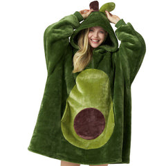 Avocado Adult Sherpa Wearable Blanket