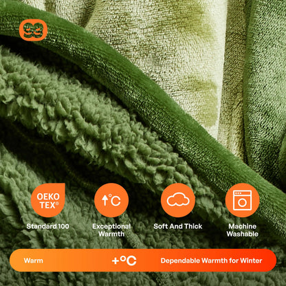 Avocado Adult Sherpa Wearable Blanket