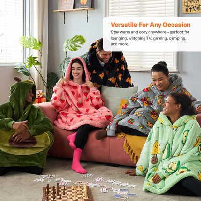 Avocado Adult Sherpa Wearable Blanket