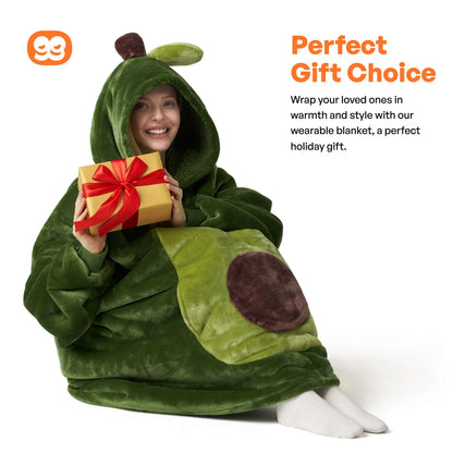 Avocado Adult Sherpa Wearable Blanket