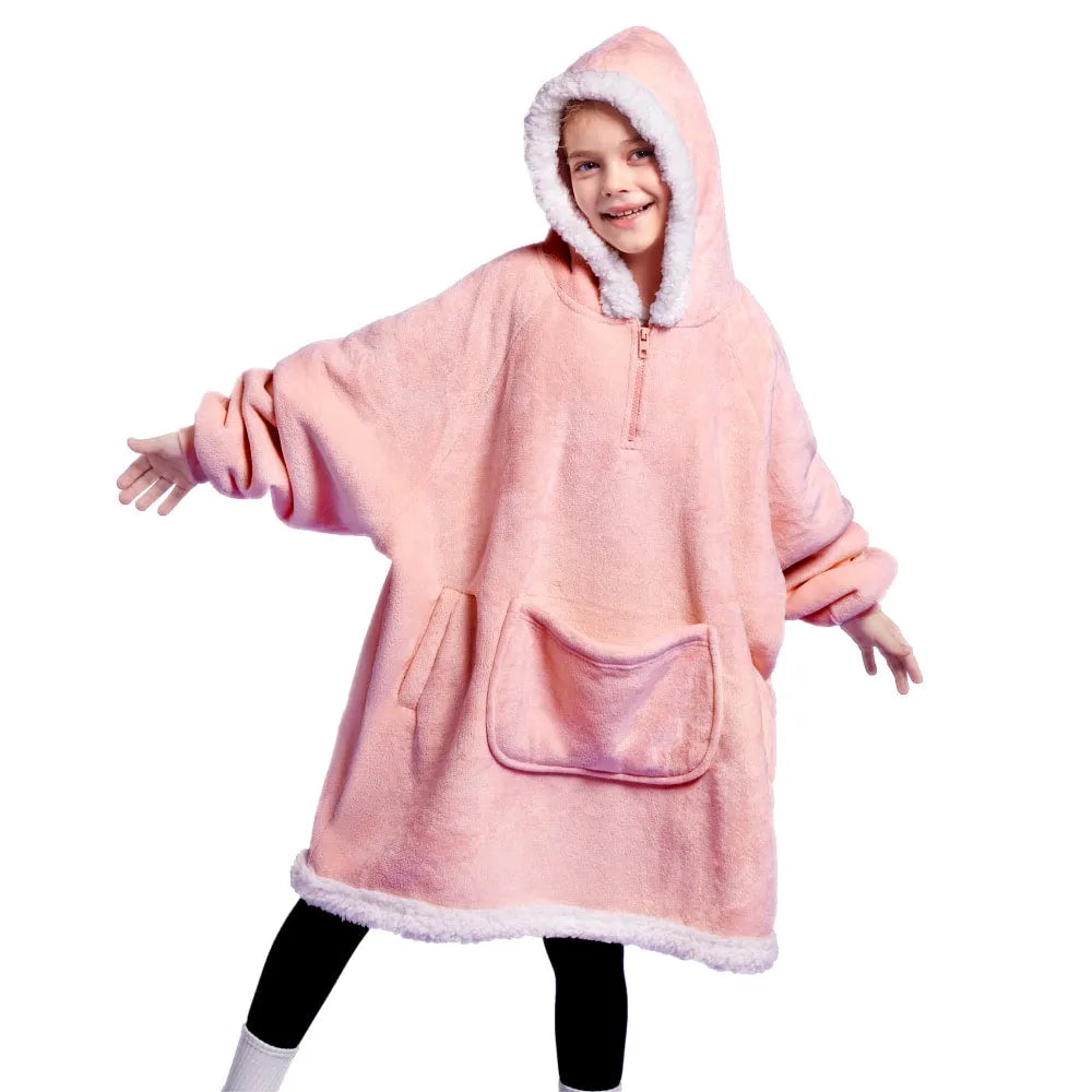 Kids' Sherpa Wearable Blanket - Pink