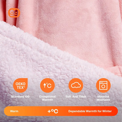 Kids' Sherpa Wearable Blanket - Pink