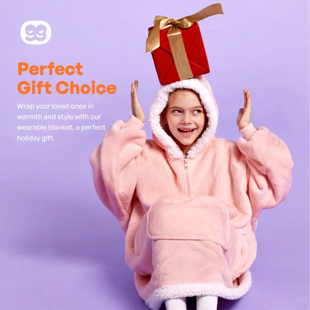 Kids' Sherpa Wearable Blanket - Pink