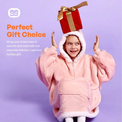 Kids' Sherpa Wearable Blanket - Pink