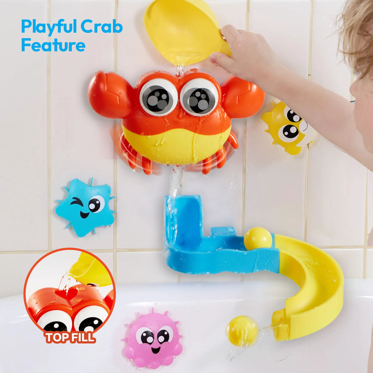 JOVA 7-in-1 Bath Toys Set for Kids