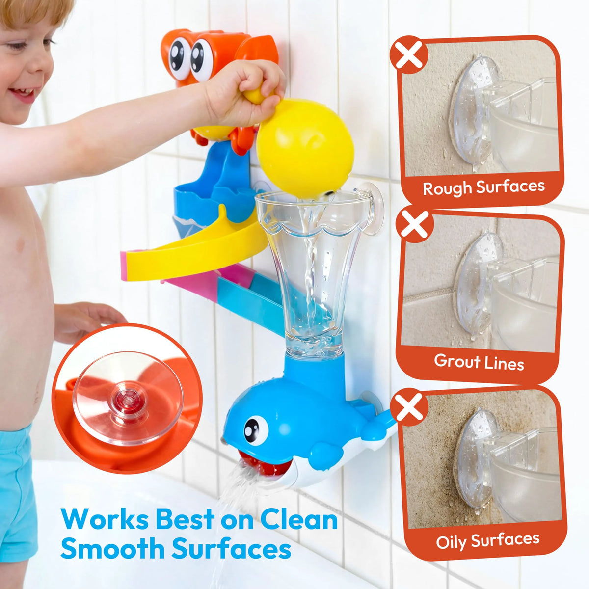 JOVA 7-in-1 Bath Toys Set for Kids