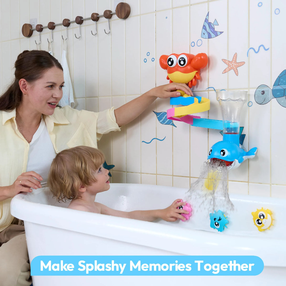 JOVA 7-in-1 Bath Toys Set for Kids