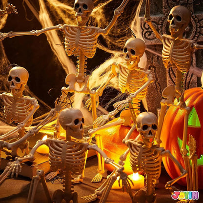 JOIN 10-Pack 16-Inch Halloween Hanging Skeletons