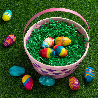 JOYIN 0.75 lb (12 oz) Pure Green Easter Grass Crinkle Filler