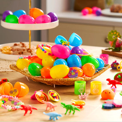 JOYIN 100 Prefilled Easter Eggs with Assorted Toys
