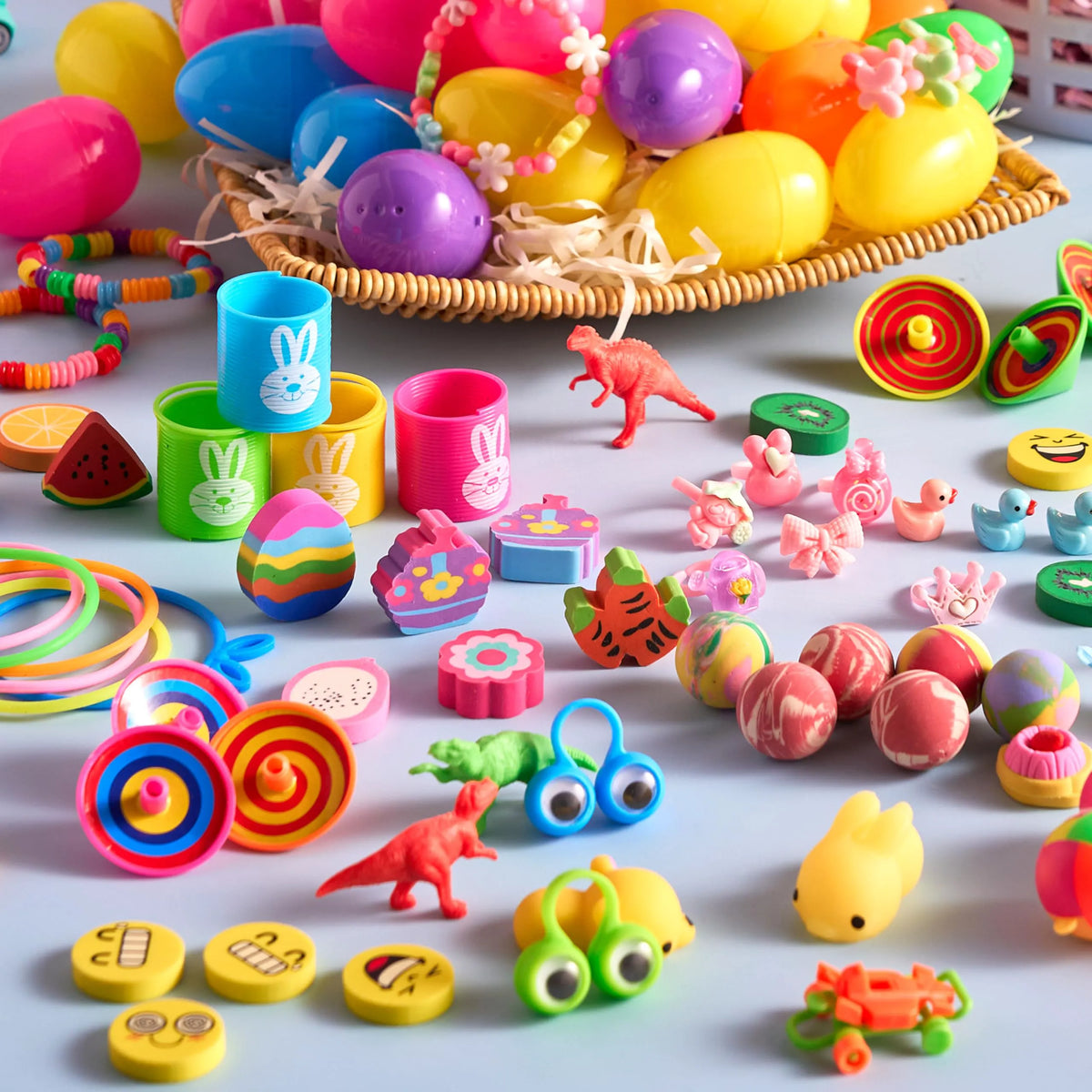 JOYIN 100 Prefilled Easter Eggs with Assorted Toys